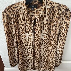 J.crew leopard print blouse